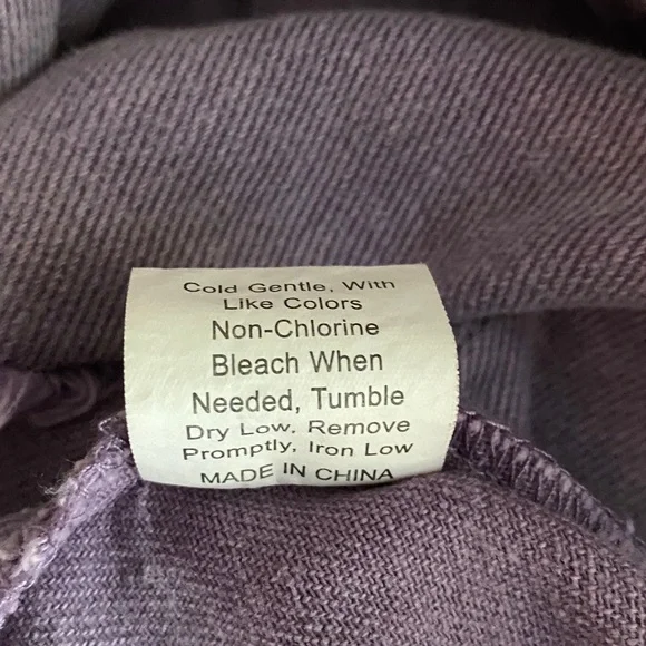 Lavender Distressed High Low Jacket Oversized Small P2P 23” - Picture 11 of 11